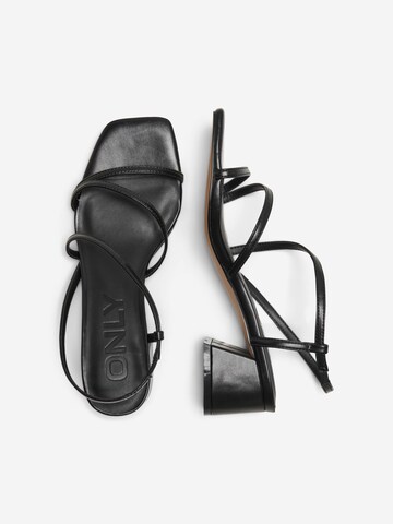 ONLY Sandalen met riem 'AYLIN' in Zwart