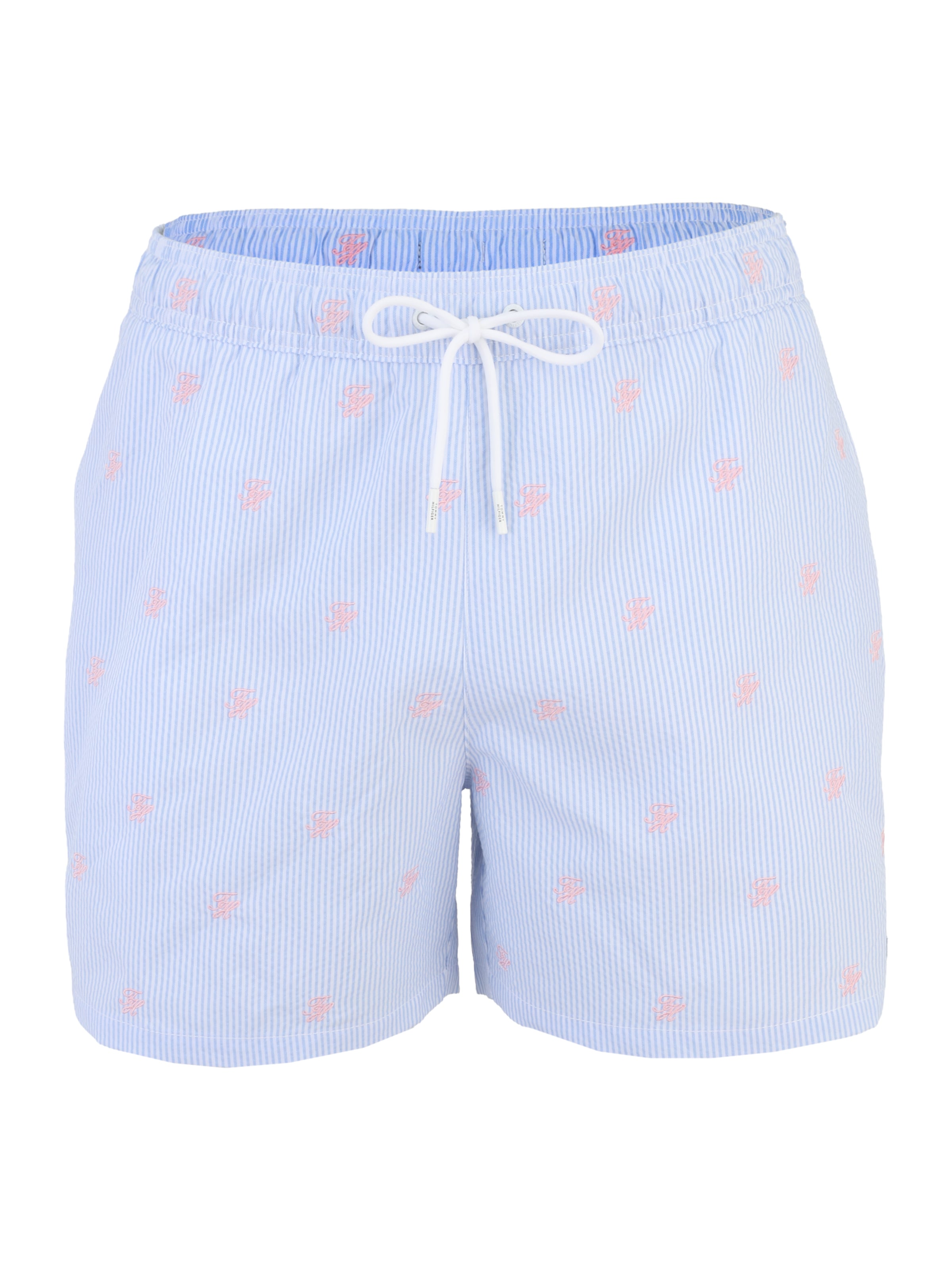 Tommy Hilfiger Underwear Calções de banho 'ITHACA' em azul claro / cor-de-rosa / branco, Vista do artigo