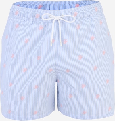 Tommy Hilfiger Underwear Uimashortsit 'ITHACA' värissä vaaleansininen / roosa / valkoinen, Tuotenäkymä