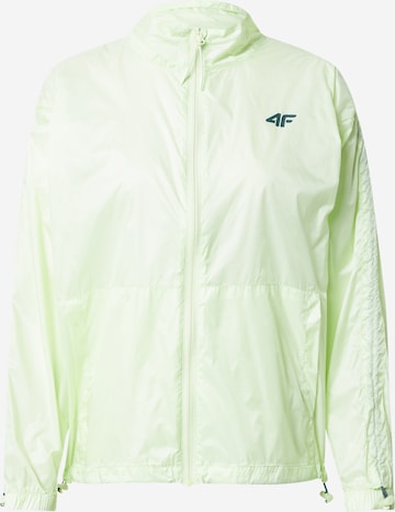 4F Athletic Jacket in Yellow: front