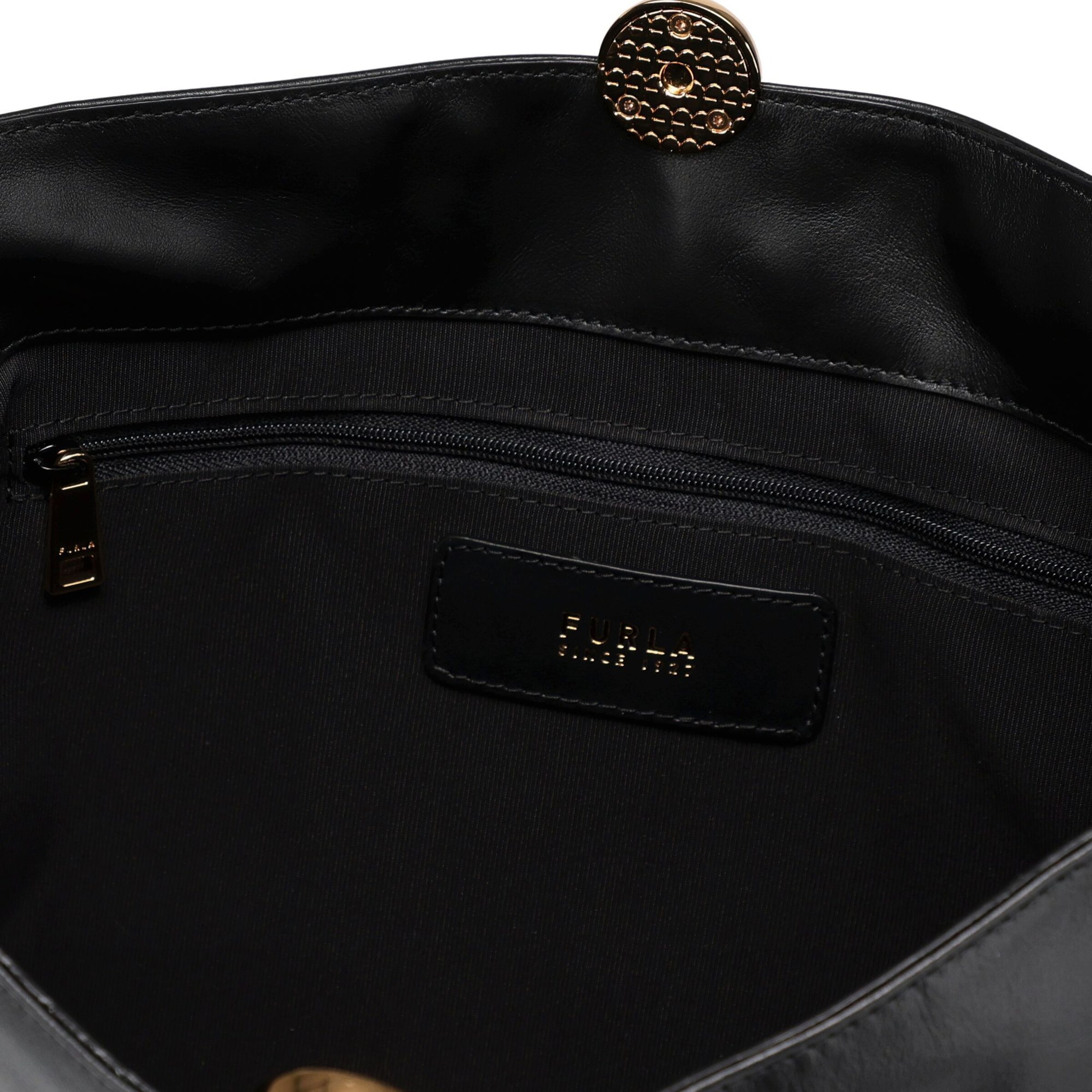 FURLA Schultertasche 'Sfera' in Schwarz