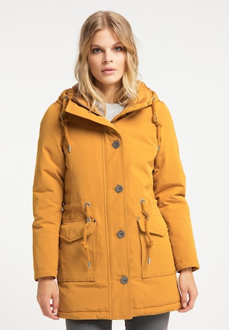 DreiMaster Vintage Winterjacke in Gelb: predná strana