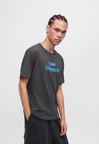 new balance Majica | siva barva: sprednja stran