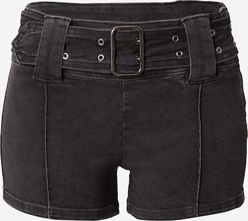 BDG Urban Outfitters Skinny Shorts 'MISSY' in Schwarz: predná strana