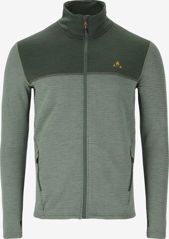 Whistler Athletic Zip-Up Hoodie 'Nevados' in Green: front