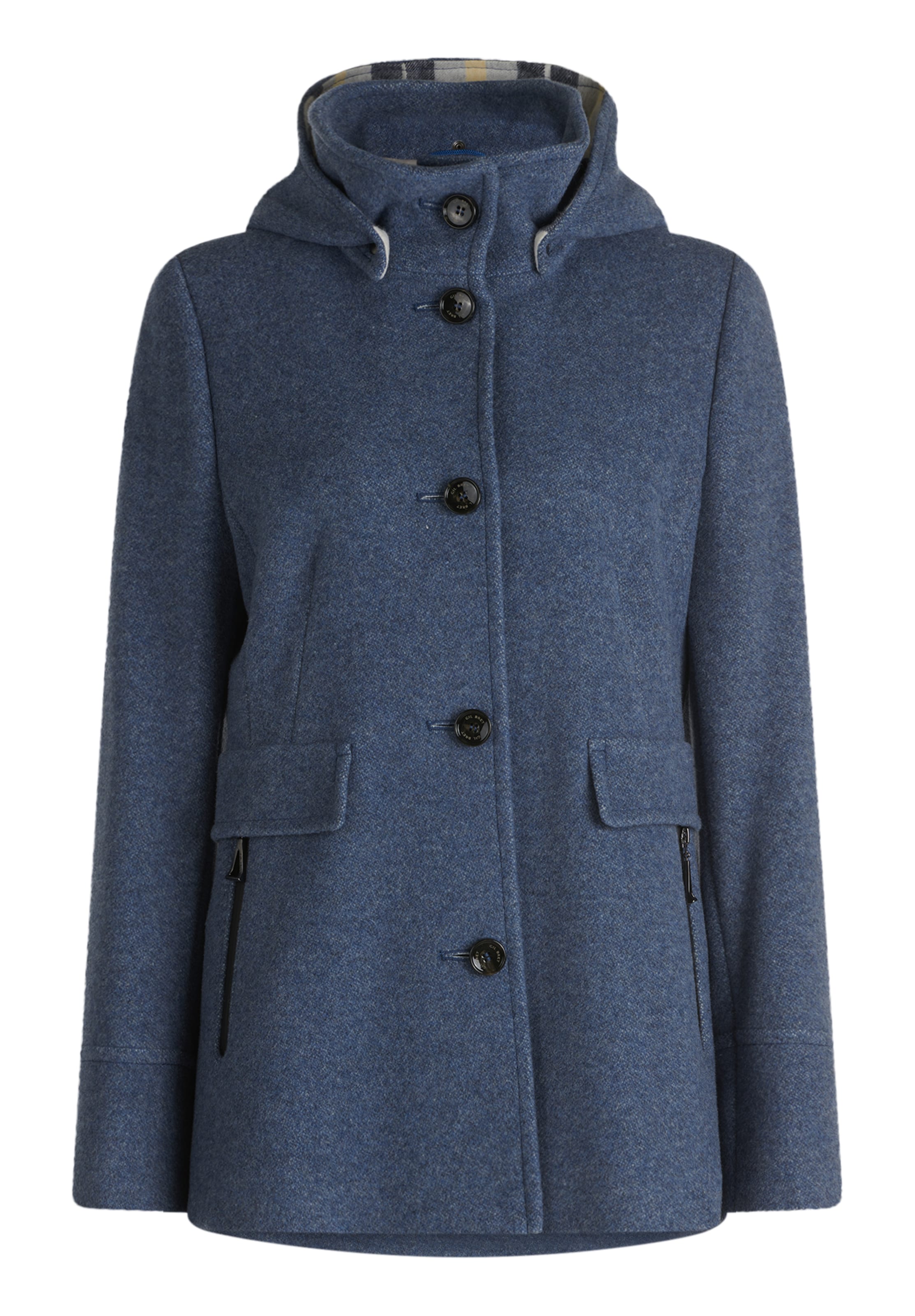 GIL BRET Between-Seasons Coat in Blue: front
