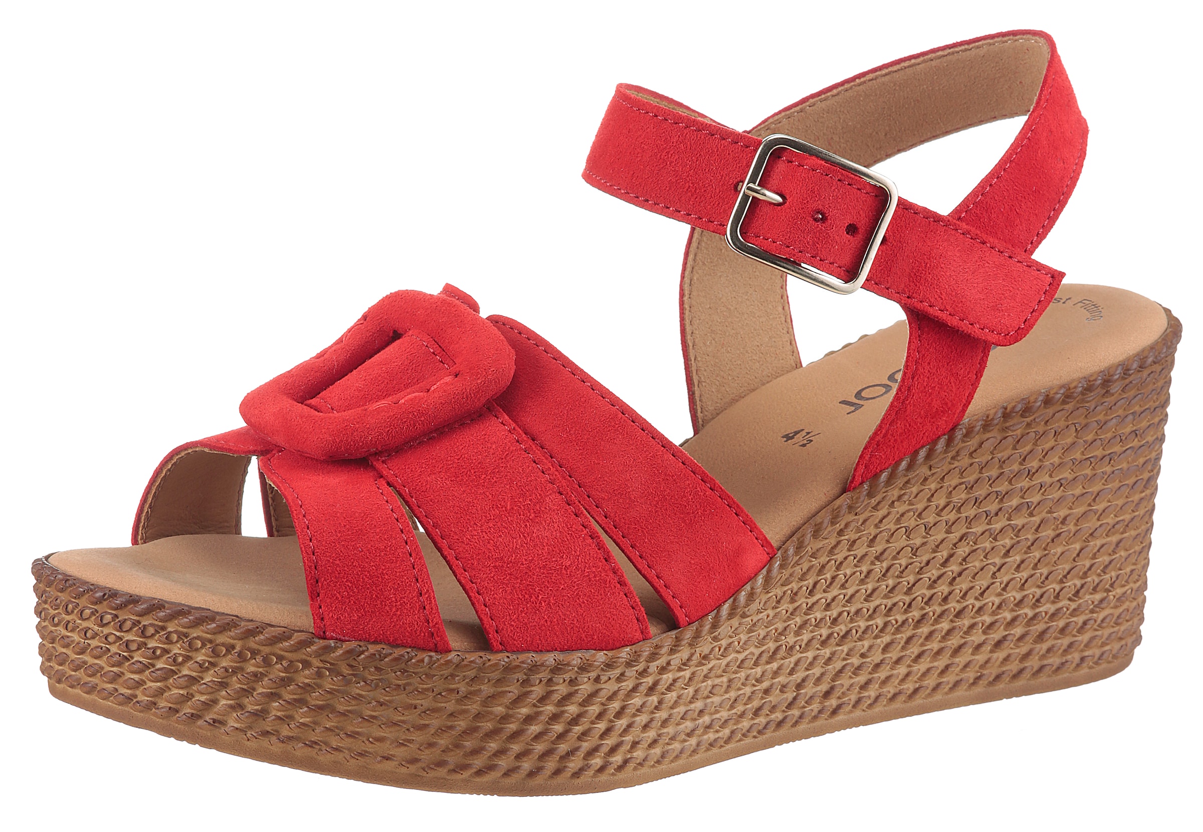 GABOR Sandale in Rot: Vorderseite