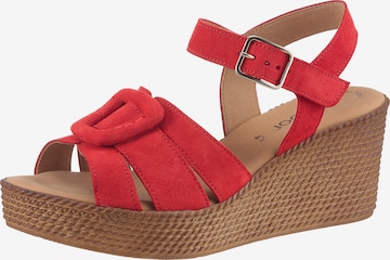 GABOR Sandale in Rot: Vorderseite