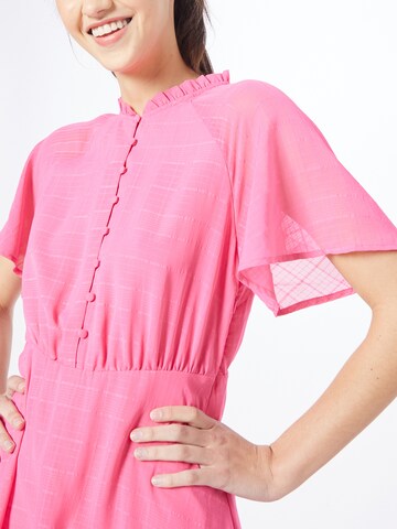 ICHI Shirt Dress in Pink