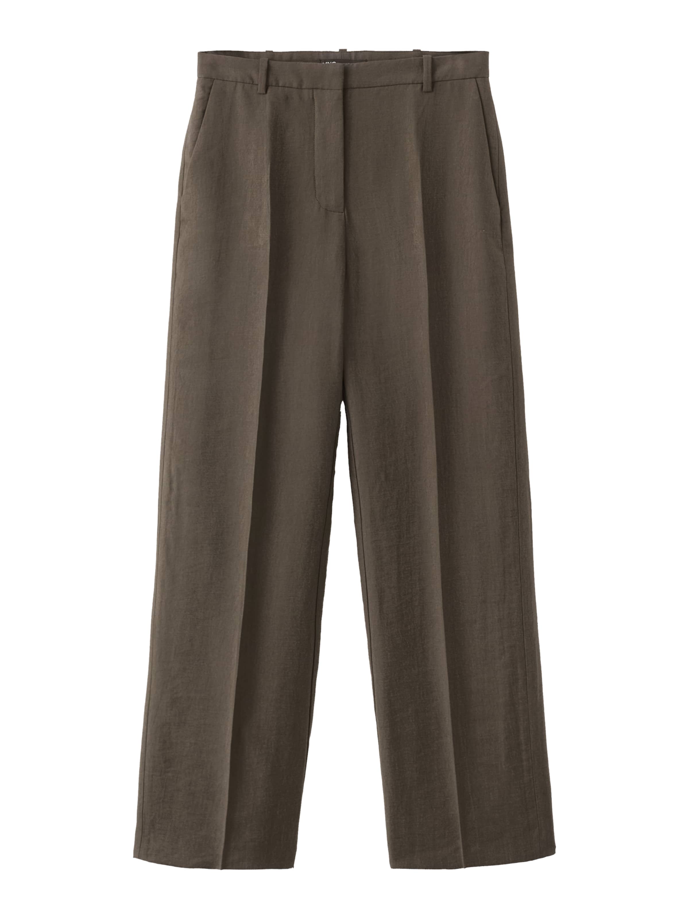 Pantaloni con piega frontale 'Tempo' MANGO di colore cioccolato, Visualizzazione prodotti