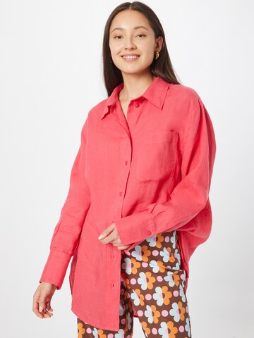 Gina Tricot Blouse 'Aliette' in Rood: voorkant