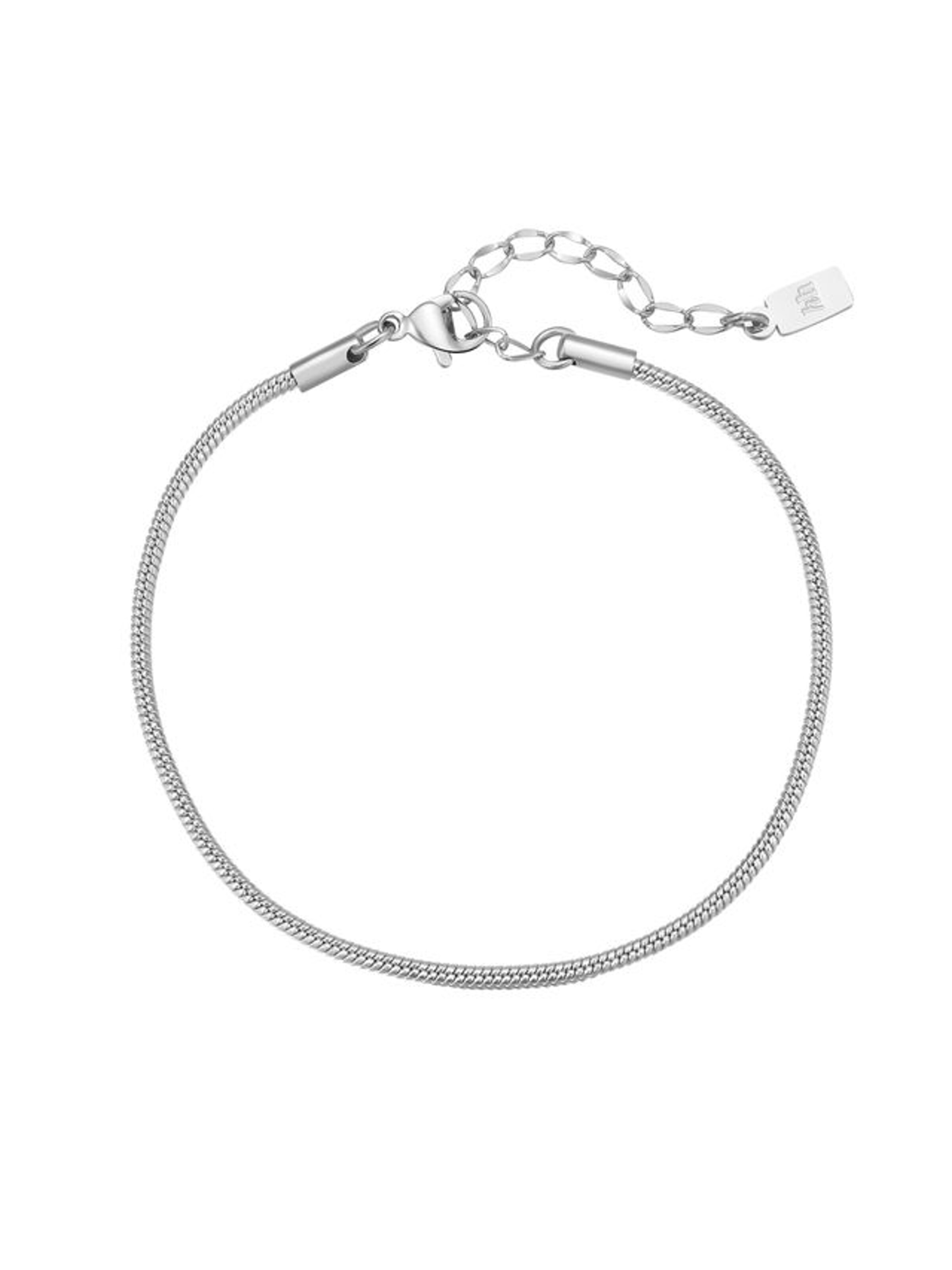 Hey Happiness Armband 'Serpent Loop' in Zilver: voorkant