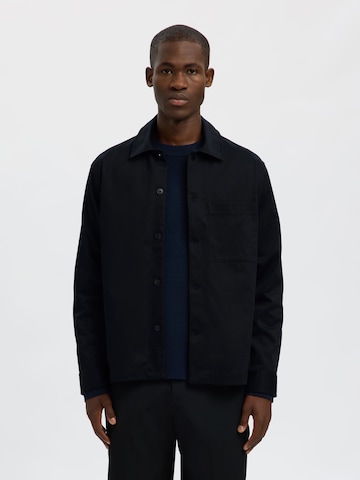 SELECTED Comfort fit Between-Season Jacket 'SLHTATE' in Black: front