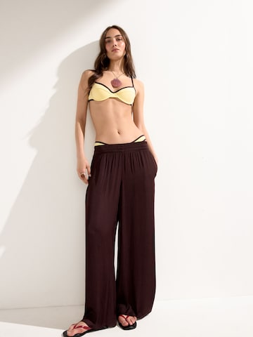 CALZEDONIA Balconette Bikinitop 'Bicolor Piping' in Gelb