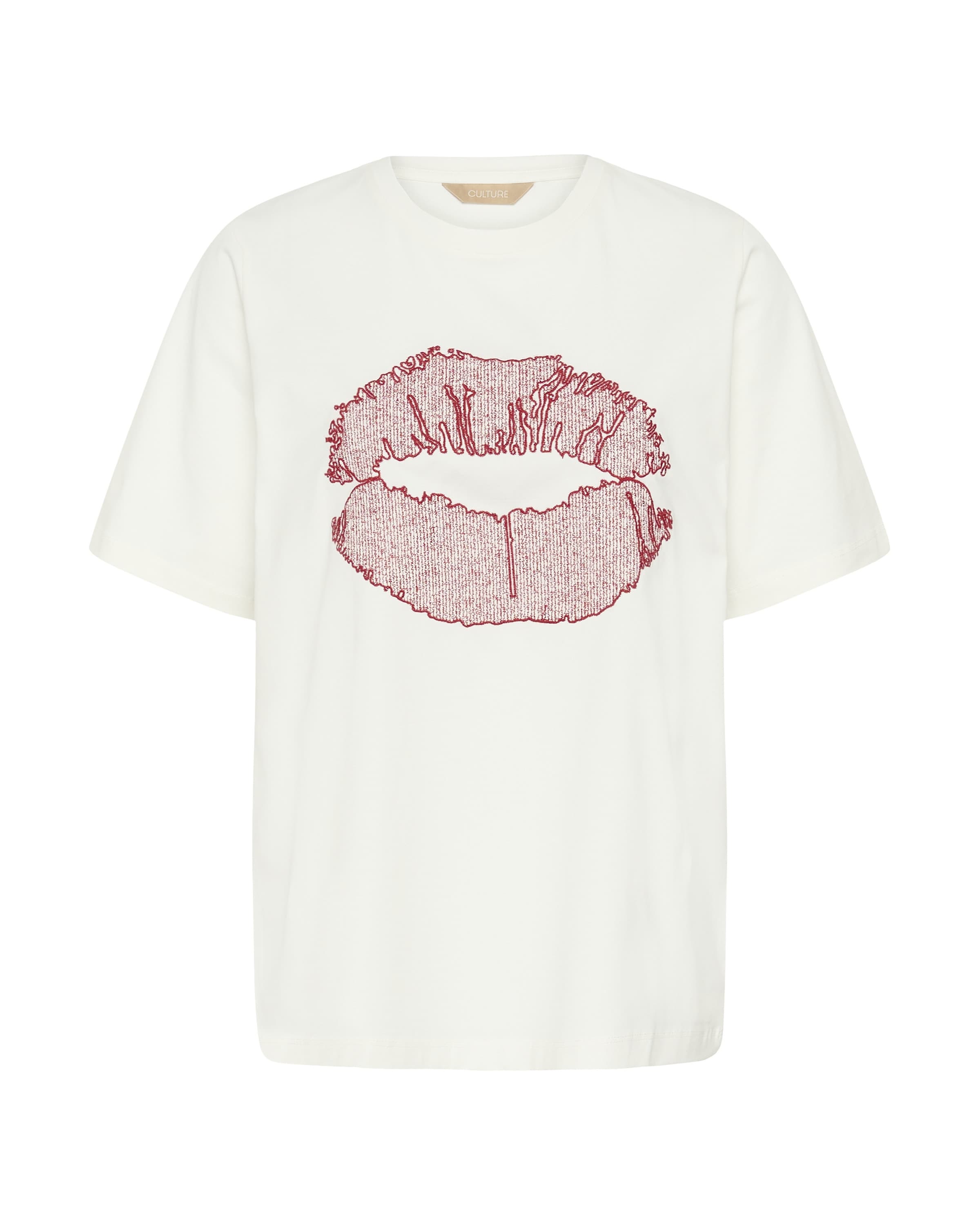 T-shirt 'CUemba' CULTURE en blanc : devant