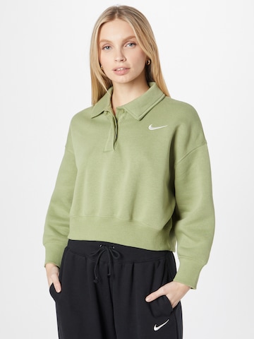 Sweat-shirt Nike Sportswear en vert : devant