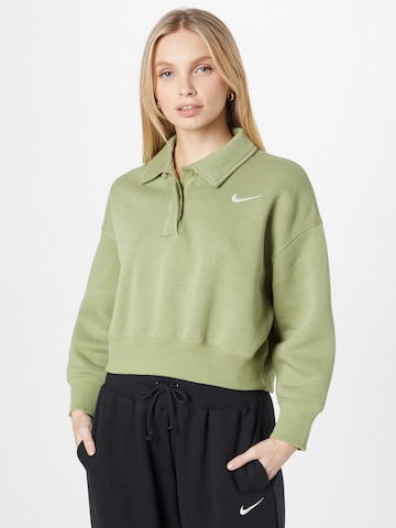 Nike Sportswear Sweatshirt in Groen: voorkant