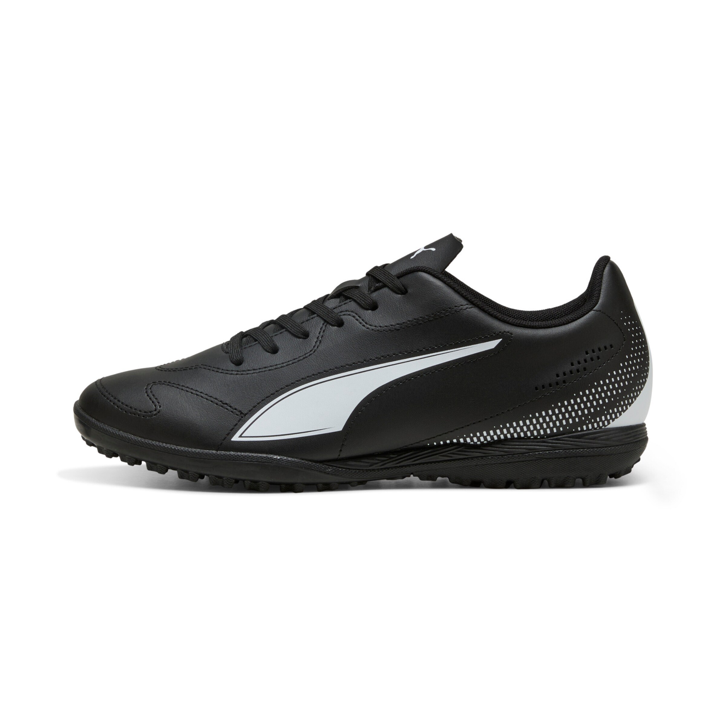 PUMA Soccer Cleats in Black: front