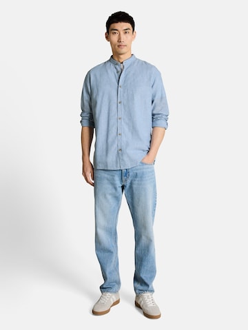 TOM TAILOR Regular fit Button Up Shirt in Blue