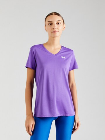 UNDER ARMOUR - Camiseta funcional en lila: frente