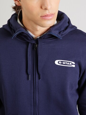 G-STAR Sweat jacket 'Old Skool' in Blue