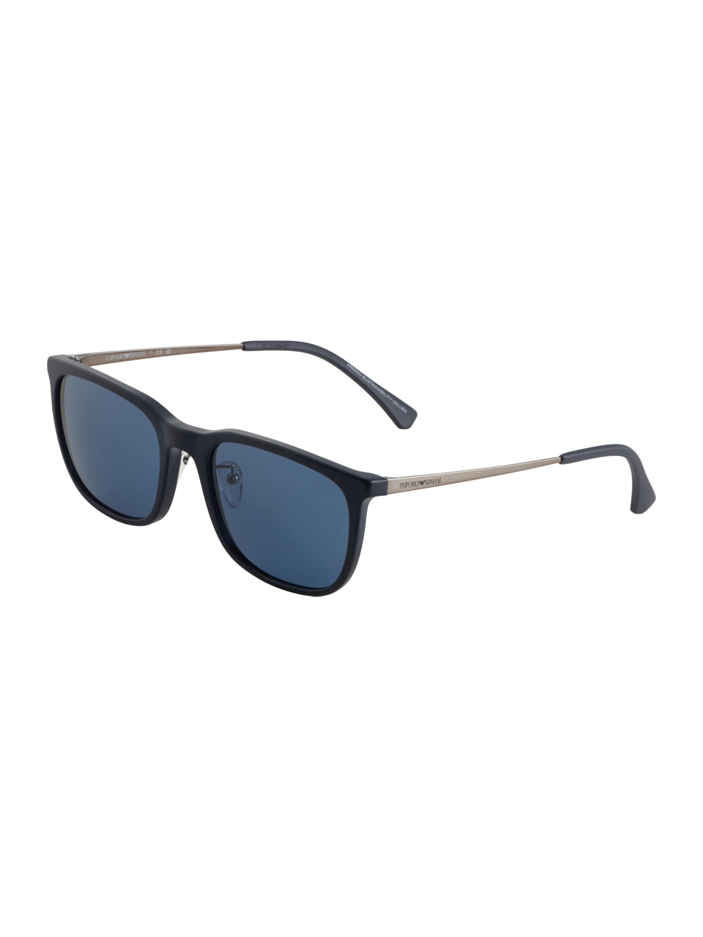 Ochelari de soare '0EA4275D' de la Emporio Armani pe albastru: față