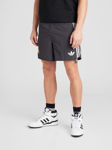 ADIDAS PERFORMANCE Regular Workout Pants 'AFA' in Black: front