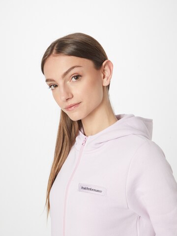 PEAK PERFORMANCE Sportsweatjacke in Pink