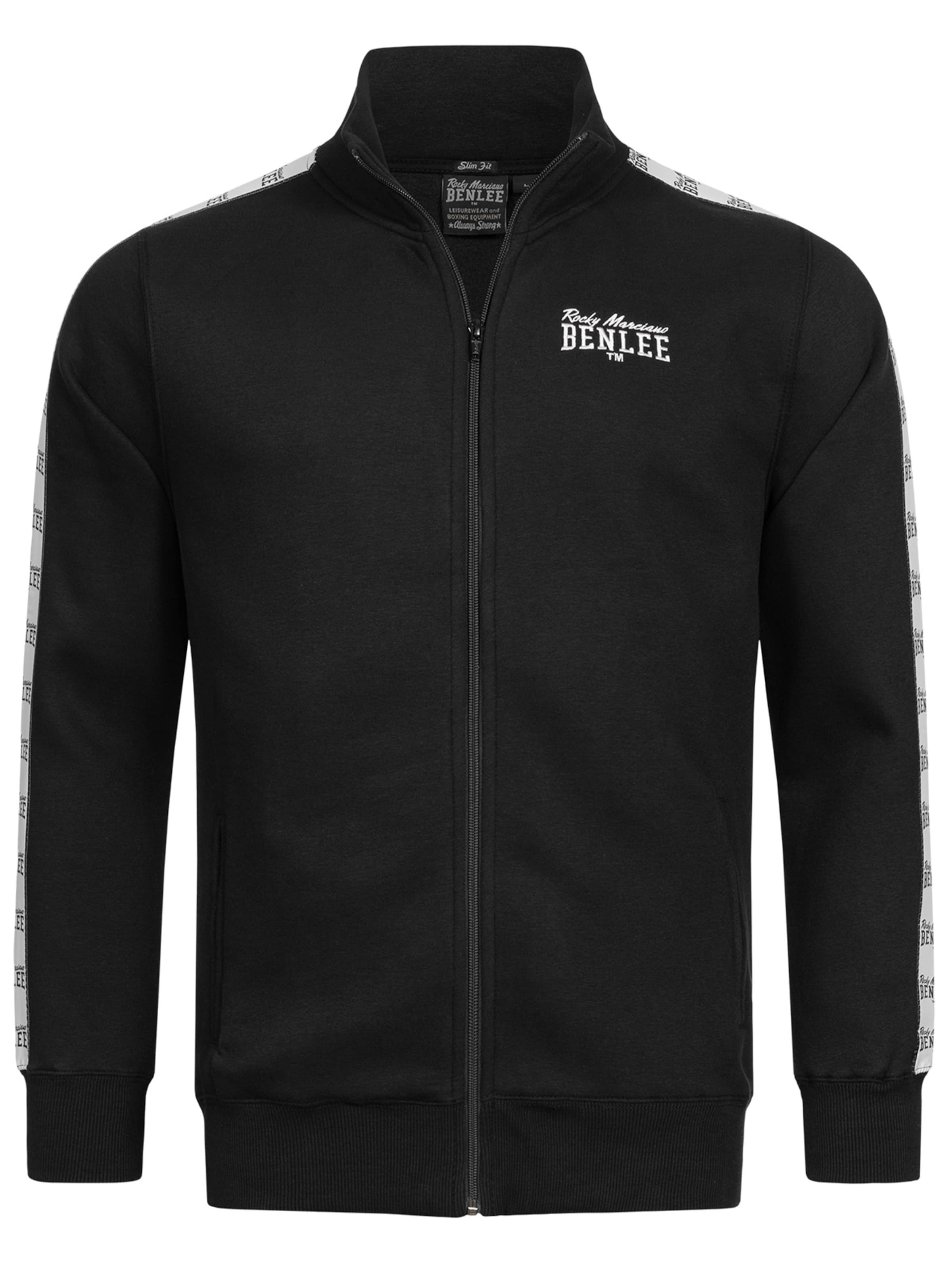 Benlee Αθλητική ζακέτα φούτερ 'Cuningham' σε μαύρο: μπροστά