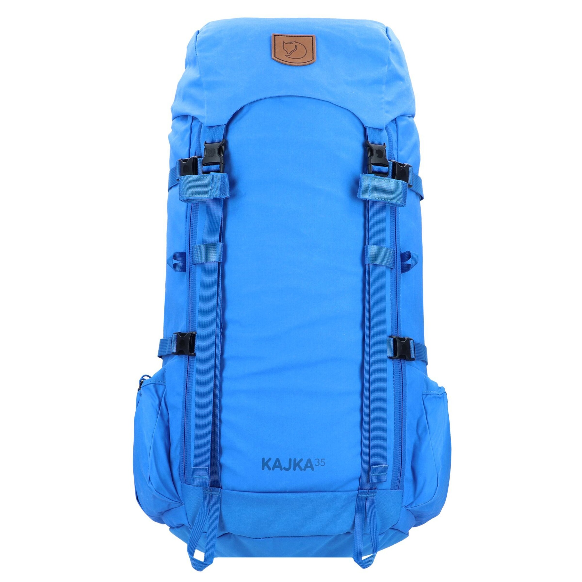 Zaino sportivo 'Kajka 35' di Fjällräven in blu: frontale