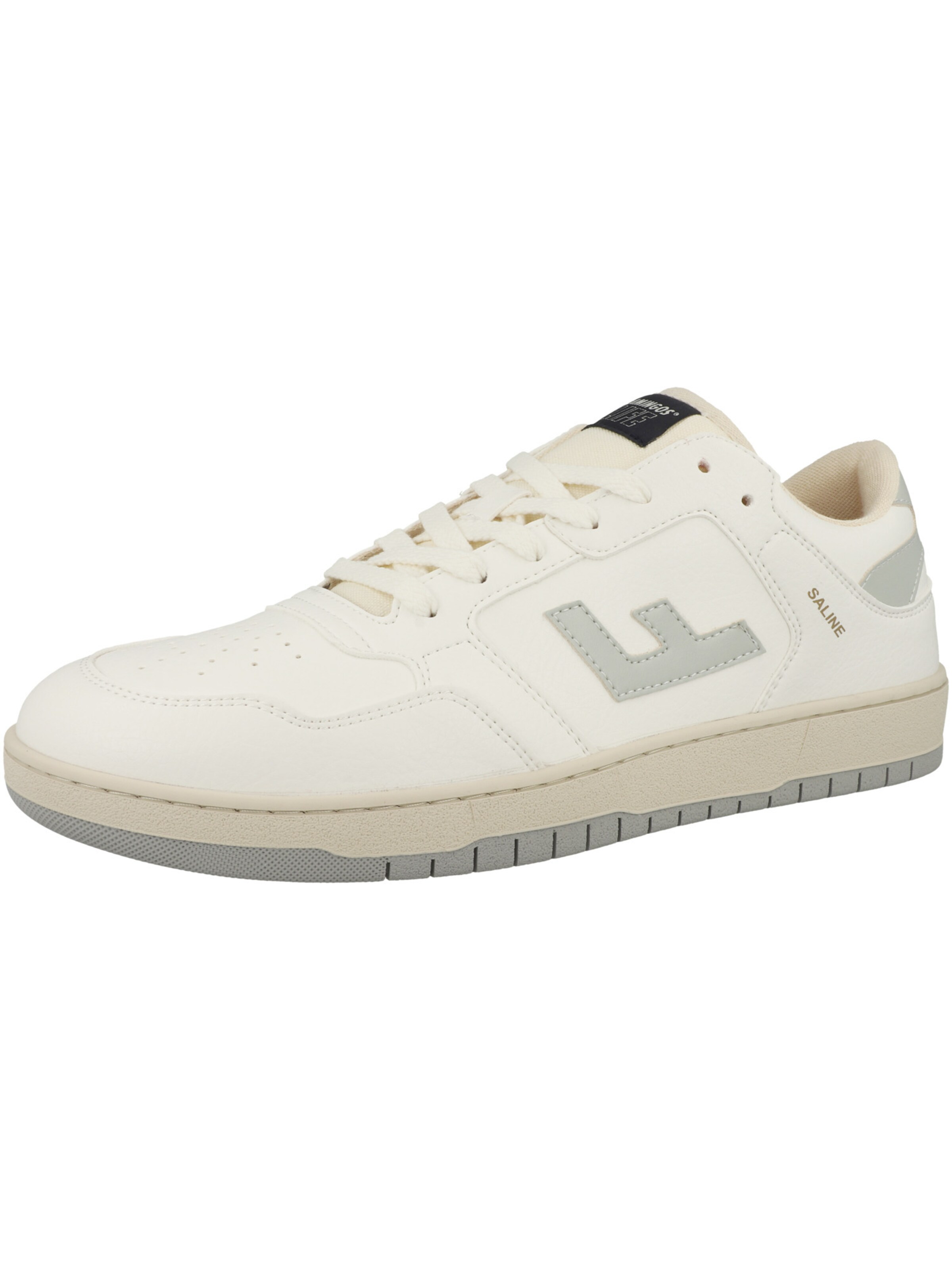 Baskets basses 'Saline' Flamingos Life en blanc : devant