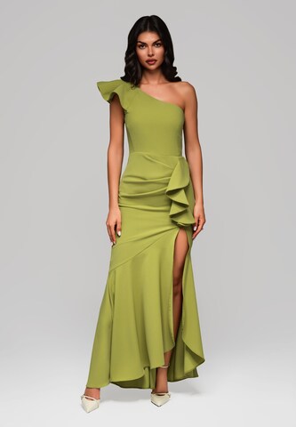 Ombre Evening dress 'LA-OM-DLR168' in Green: front