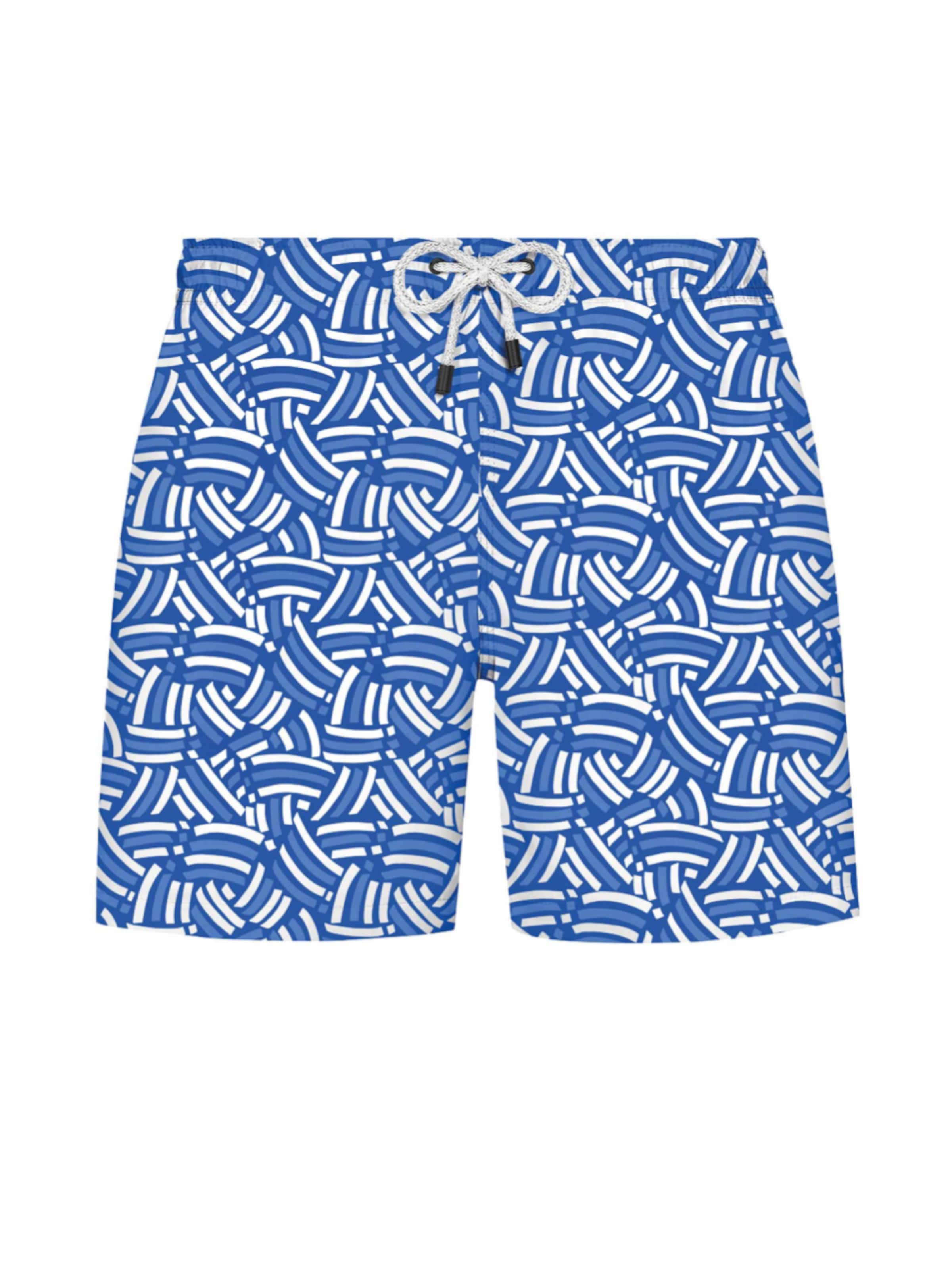 Pantaloncini da bagno 'GEOMETRIC' di WESTMARK LONDON in blu: frontale