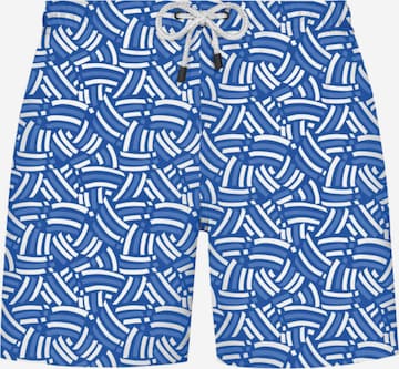 WESTMARK LONDON Badeshorts 'GEOMETRIC' in Blau: Vorderseite