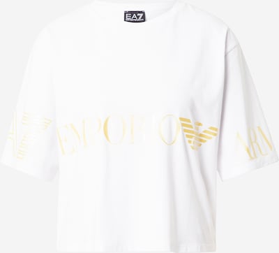 EA7 Emporio Armani T-Shirt in gold / weiß, Produktansicht