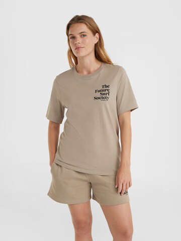 O'NEILL T-Shirt 'Future Surf Society' in Beige: predná strana