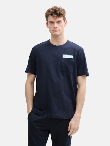 TOM TAILOR Shirt in Blue: front
