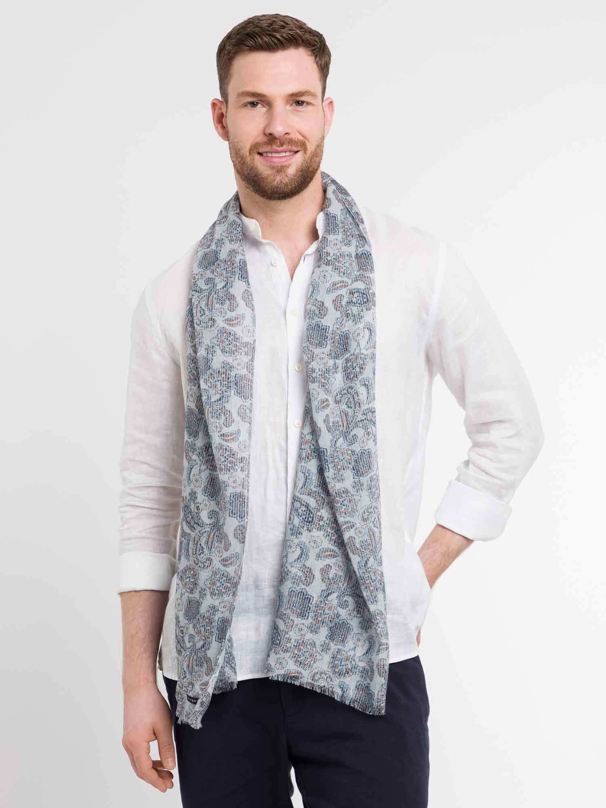 bugatti Scarf in Blue: front