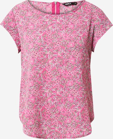 ONLY - Blusa en rosa: frente