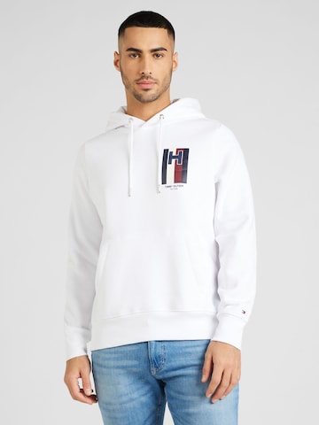 Sweat-shirt TOMMY HILFIGER en blanc : devant