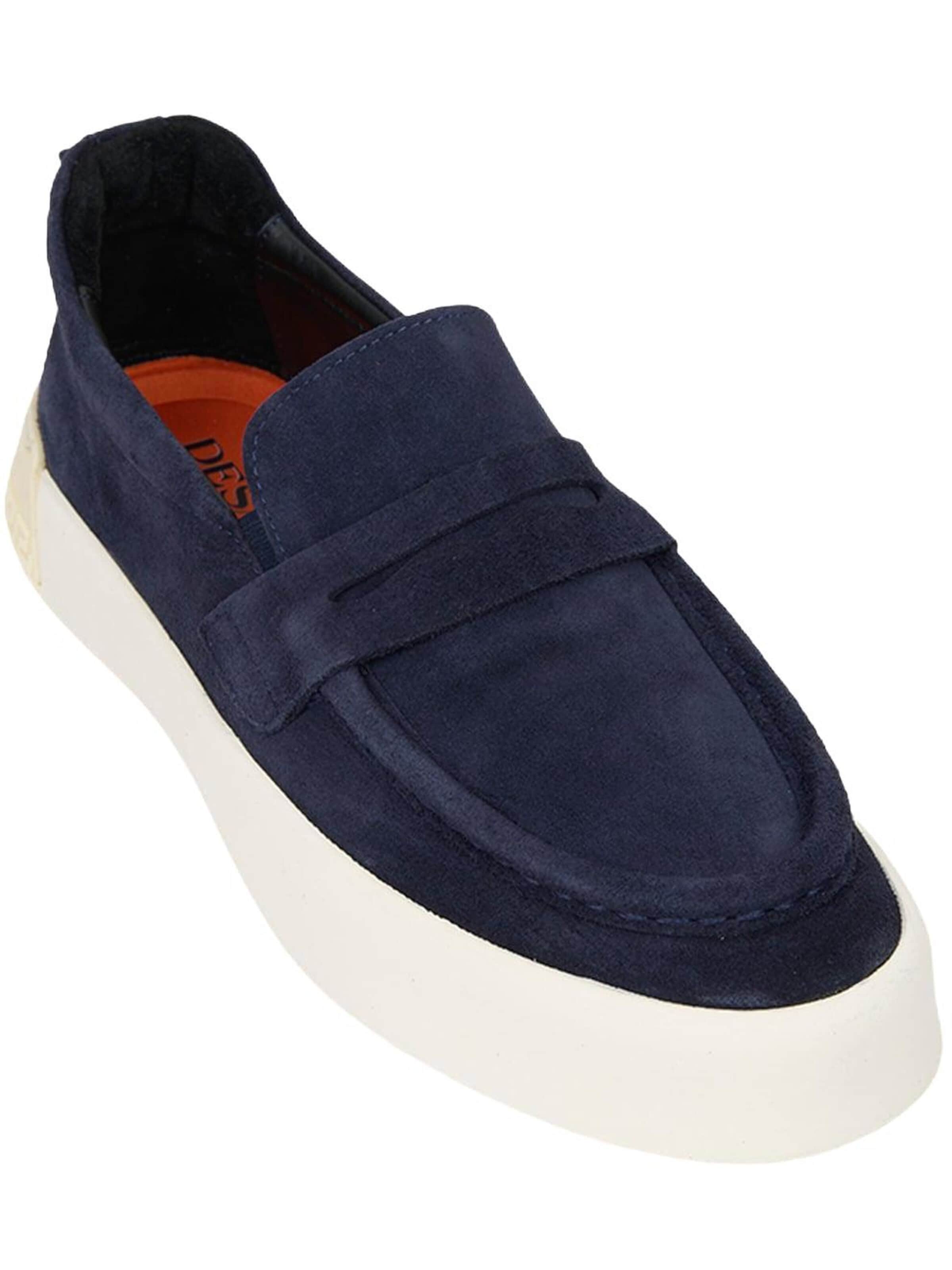 Desa Classic Flats 'Beleg' in Blue: front