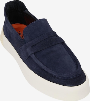 Desa Classic Flats 'Beleg' in Blue: front