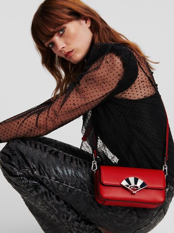 Karl Lagerfeld - Bolso de hombro en rojo