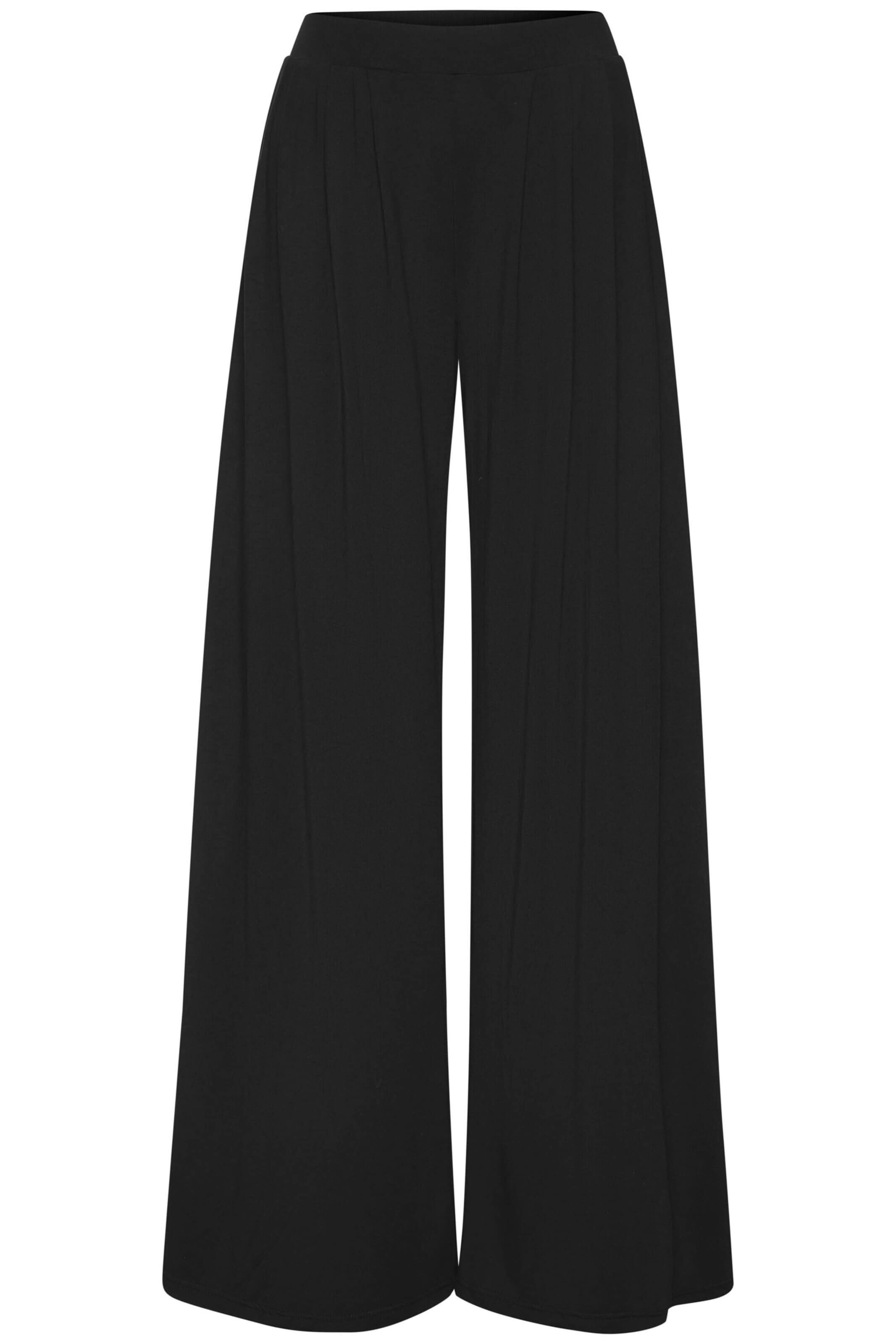 LASCANA Wide Leg Hose in Schwarz: Vorderseite