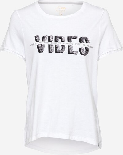 Tricou 'FLOOR' Key Largo pe negru / argintiu / alb, Vizualizare produs
