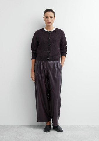 COMMA Gebreid vest in Lila: voorkant