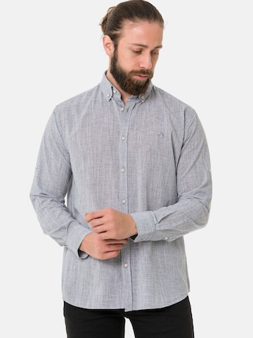 Coupe slim Chemise 'CH199' CIPO & BAXX en gris