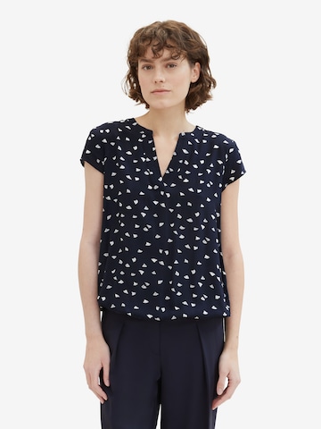 TOM TAILOR Bluse in Blau: predná strana