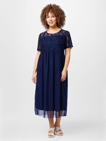 ONLY Carmakoma Kleid 'MARY' in Blau: predná strana