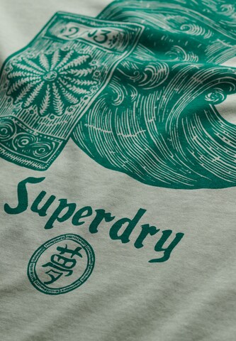 T-Shirt 'Tokyo Narrative' Superdry en gris